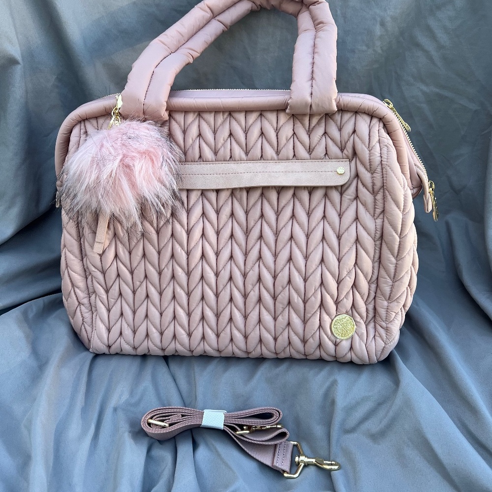 Happ Brand Paige Carry all Diaper bag DUSTY ROSE